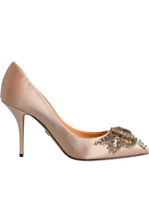 Dolce & Gabbana Femme, Chaussures, , Taille: 37 EU Escarpins à Talons Hauts en Satin et Cristal