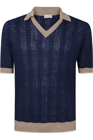 BALLANTYNE Homme, Tops, Bleu, Taille: M Polo décontracté à manches courtes