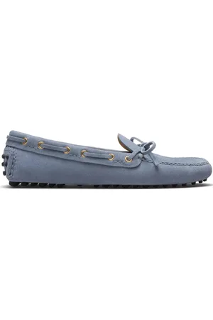 CAR SHOE Femme, Chaussures, Bleu, Taille: 38 1/2 EU Chaussures Bleues en Daim à Lacets