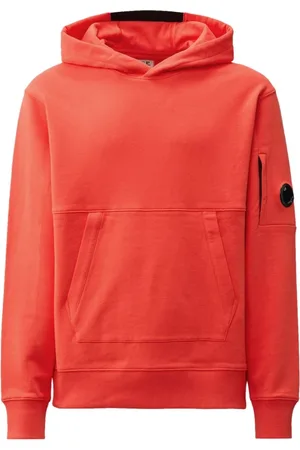 C.P. Company Homme, Sweatshirts et sweats à capuche, Rouge, Taille: L Sweat à Capuche Kangourou Rouge