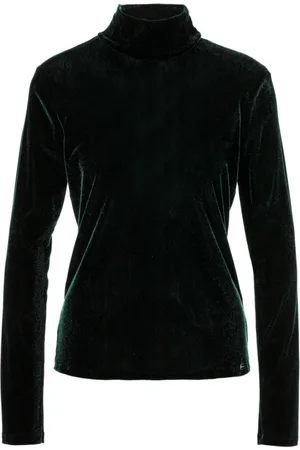 Marc Cain Femme, Tops, Vert, Taille: 40 FR Manches longues en Vert Foncé
