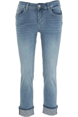 Liu Jo Femme, Jeans, Bleu, Taille: W30 Jean Skinny Bleu avec Revers