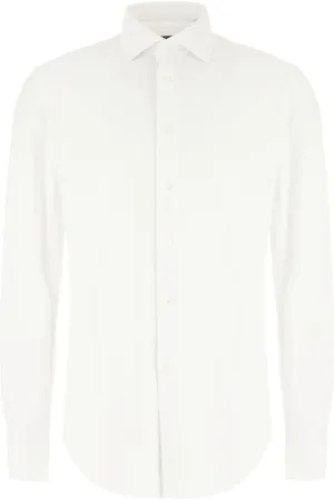 corneliani Homme, Chemises, Blanc, Taille: 2XL Chemises Blanches pour Hommes