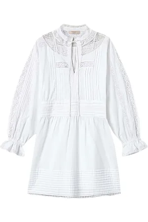 Twin-Set Femme, Robes, Blanc, Taille: 42 FR Robe Blanche avec à l