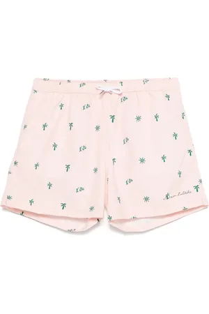 Maison Labiche Homme, Maillots de bain, Rose, Taille: L Shorts de plage Peach avec cordon de serrage