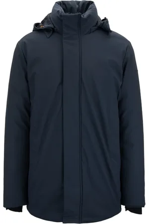 save the duck Homme, Vestes, Bleu, Taille: L Manteau homme avec fermeture éclair et bouton pression