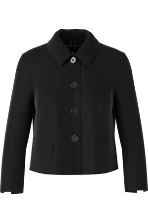 Marc Cain Femme, Vestes, Noir, Taille: 44 FR Veste courte avec col Kent