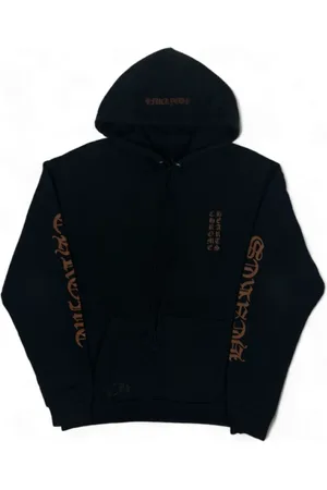 CHROME HEARTS Homme, Sweatshirts et sweats à capuche, Bleu, Taille: M Sweat à Capuche Logo Noir Marron