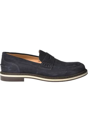 BALDININI Homme, Chaussures, Bleu, Taille: 43 EU Loafer in suede leather