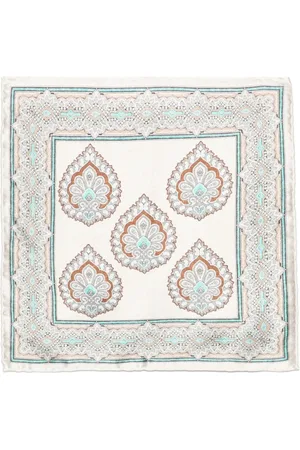 Lady Anne Femme, Accessoires, Multicolore, Taille: ONE Size Pochette Carrée à Rayures Beige