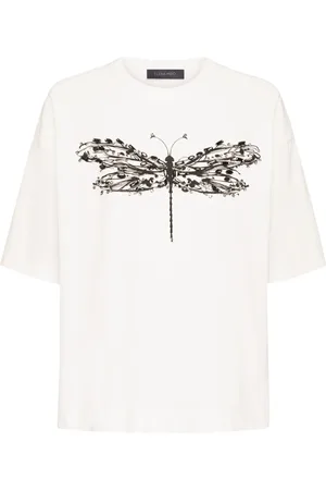 Elena Miro Femme, Tops, Blanc, Taille: 38 FR T-shirt décontracté dans différentes couleurs