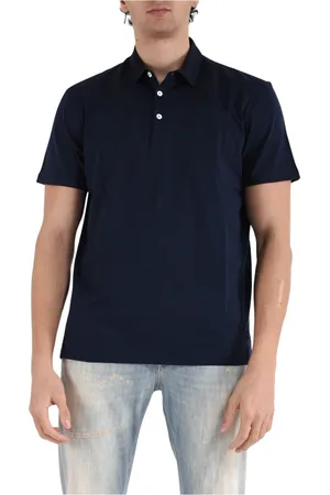 Dondup Homme, Tops, Bleu, Taille: L Polo Slim Fit avec boutons
