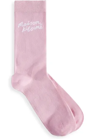 Maison Kitsuné Homme, Sous-vêtements, Rose, Taille: S Chaussettes Élégantes Écriture
