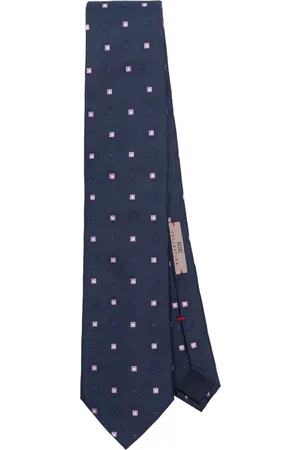 Lady Anne Homme, Accessoires, Bleu, Taille: ONE Size Cravate Bleue Jacquard Pointue