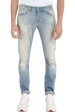 Dondup Homme, Jeans, Bleu, Taille: W33 Jean Skinny Fit Usé