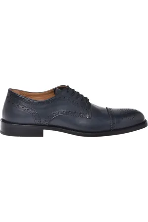BALDININI Homme, Chaussures, Bleu, Taille: 44 EU leather lace-up