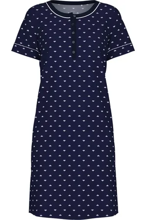 Calida Femme, Robes, Bleu, Taille: 38 FR Robe de Nuit Confortable