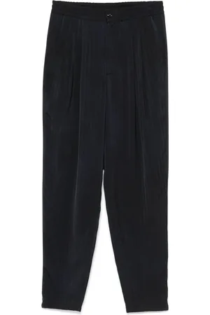 Giorgio Armani Homme, Pantalons, Bleu, Taille: M Pantalon Bleu Nuit Plissé