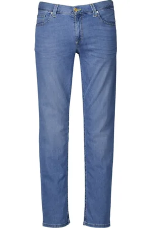 Alberto Homme, Jeans, Bleu, Taille: W34 L34 Jean Pipe Bleu Élégant Denim