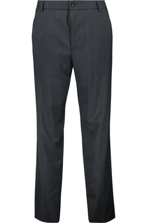 Moncler Homme, Pantalons, Gris, Taille: S Pantalon carotte gris foncé Printemps-Été 2025