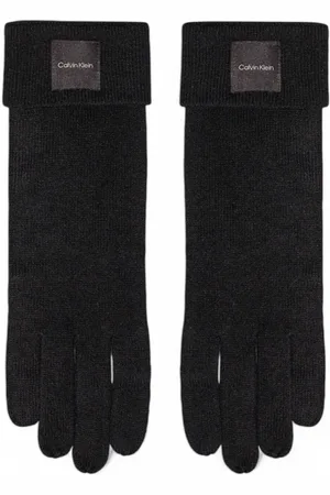 Calvin Klein Femme, Accessoires, Noir, Taille: ONE Size Gants en Cachemire pour Femmes