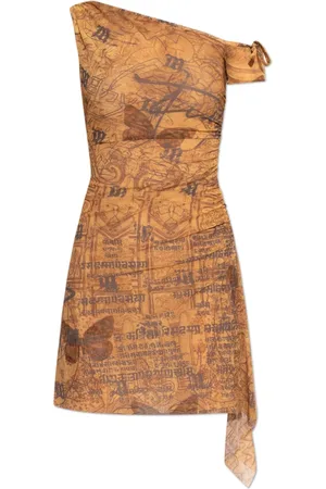 MISBHV Femme, Robes, Brun, Taille: 40 FR Robe imprimée