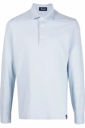 DRUMOHR Homme, Tops, Vert, Taille: XL Polo Vert à Manches Longues