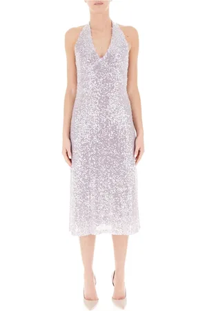 ANIYE BY Femme, Robes, Violet, Taille: 34 FR Robe Soirée Violette à Paillettes