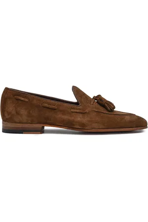 Berwick Homme, Chaussures, Brun, Taille: 42 1/2 EU Mocassin en daim marron