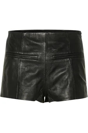 Gestuz Femme, Shorts, Noir, Taille: 40 FR Shorts Hotpants en Cuir Noir