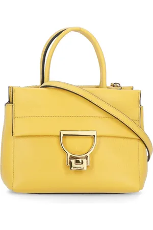 Coccinelle Femme, Sacs, Jaune, Taille: ONE Size Sac à main en cuir jaune