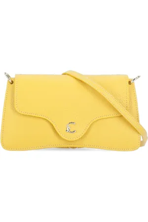 Coccinelle Femme, Sacs, Jaune, Taille: ONE Size Sac à Main en Cuir Jaune pour Femme
