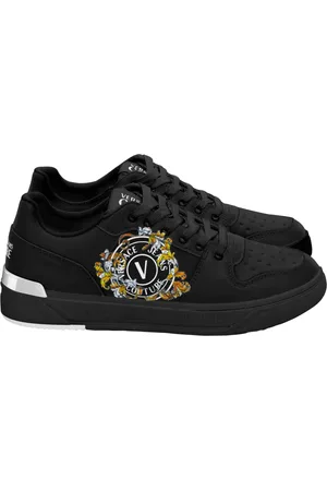 VERSACE Homme, Chaussures, Noir, Taille: 42 EU Baskets