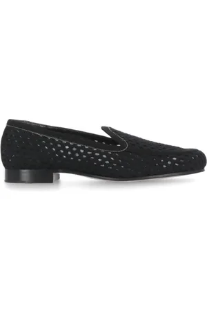 Fabiana Filippi Femme, Chaussures, Noir, Taille: 40 EU Mocassins noirs en cuir perforé