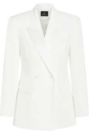 Bruuns Bazaar Femme, Vestes, Blanc, Taille: 38 FR Blazer élégant blanc neige