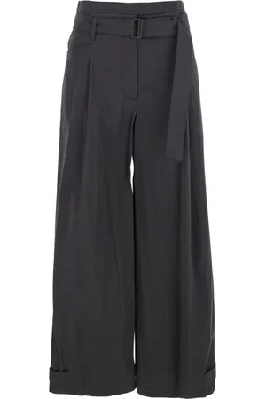Low Classic Femme, Pantalons, Gris, Taille: 40 FR Pantalon Gris à Double Point de Ceinture
