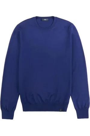 FAY Homme, Pulls, Bleu, Taille: M Pull Col Rond