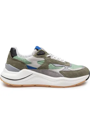D.A.T.E. Homme, Chaussures, Multicolore, Taille: 41 EU Baskets en Daim et Tissu Colorés Bout Rond