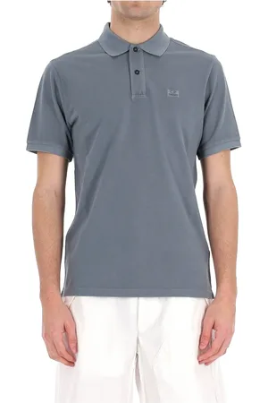 C.P. Company Homme, Tops, Bleu, Taille: XL Polo Bleu Clair Piqué Coton