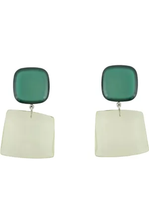 Emporio Armani Femme, Accessoires, Vert, Taille: ONE Size Pendentif Pierre facettée Fermoir à clip