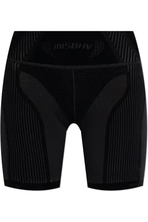 MISBHV Femme, Shorts, Noir, Taille: 36/38 FR Logo shorts