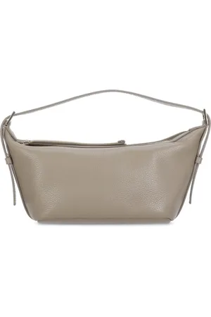 Fabiana Filippi Femme, Sacs, Gris, Taille: ONE Size Sac à bandoulière en cuir gris