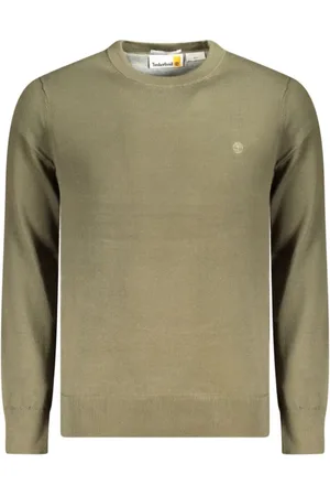 Timberland Homme, Pulls, Vert, Taille: L Pull en Tricot de Coton Vert