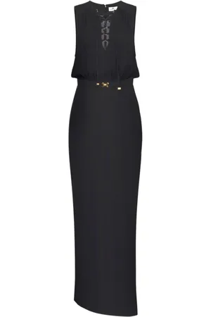 Elisabetta Franchi Femme, Robes, Noir, Taille: 36 FR Robe Élégante 100%vi