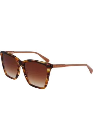 Longchamp Femme, Accessoires, Brun, Taille: ONE Size Lunettes de soleil en acétate marron avec catégorie 3