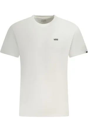 Vans Homme, Tops, Blanc, Taille: S T-shirt en coton col rond avec logo imprimé