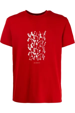 Bikkembergs Homme, Tops, Rouge, Taille: XL T-shirt homme au style distinctif