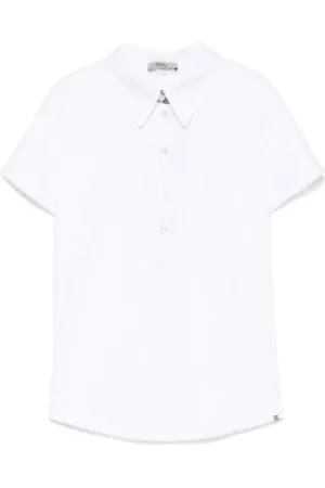 HERNO Femme, Tops, Blanc, Taille: 42 FR Polo en coton