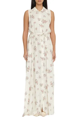 ANIYE BY Femme, Robes, Multicolore, Taille: 38 FR Robe Chemisier Florale Ivoire Style Tendance