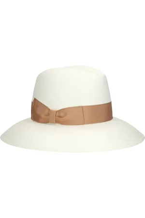 Borsalino Femme, Accessoires, Blanc, Taille: M Chapeau Panama Large à Large Bord
